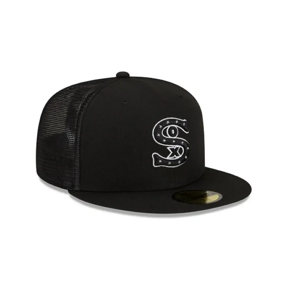 Men's Chicago White Sox New Era 59FIFTY Low Profile Trucker Fitted Hat